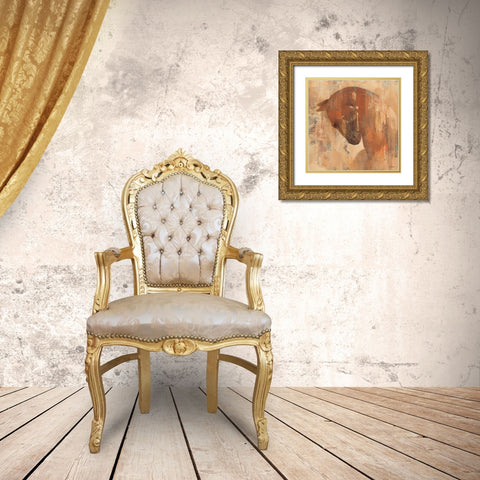Charger Gold Ornate Wood Framed Art Print with Double Matting by Hristova, Albena