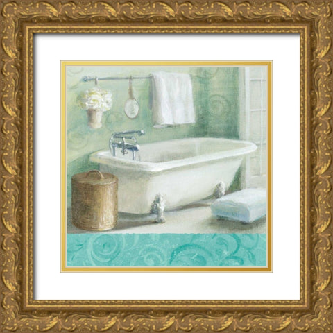 Refresh Bath Border I Gold Ornate Wood Framed Art Print with Double Matting by Nai, Danhui