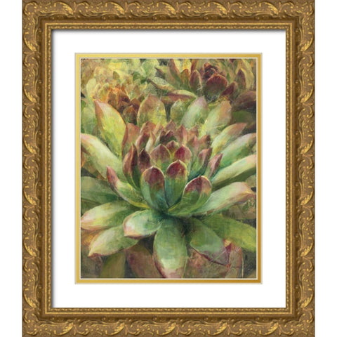 Nature Delight III   Gold Ornate Wood Framed Art Print with Double Matting by Nai, Danhui