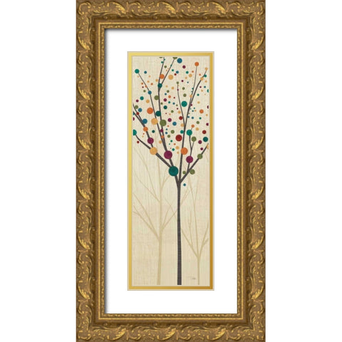 Flying Colors Trees Light II Gold Ornate Wood Framed Art Print with Double Matting by ERR, Pela