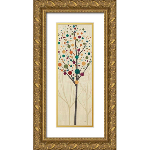 Flying Colors Trees Light III Gold Ornate Wood Framed Art Print with Double Matting by ERR, Pela