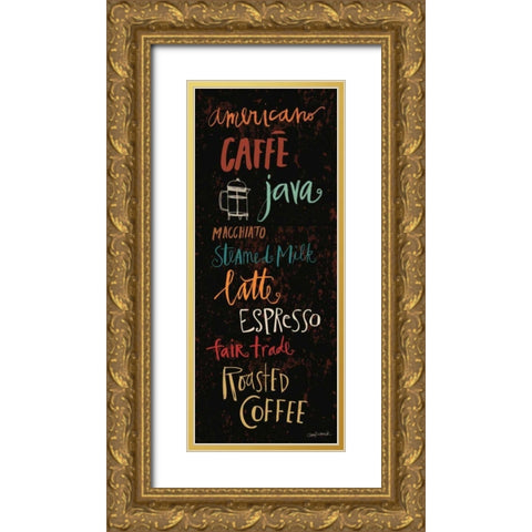 Fair Trade Panel I Gold Ornate Wood Framed Art Print with Double Matting by Warrick, Cheryl