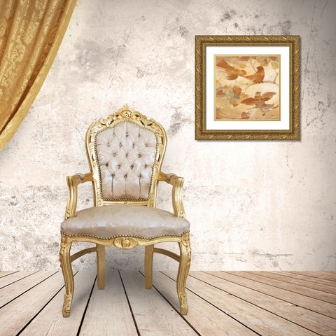 Autumnal Glow I Gold Ornate Wood Framed Art Print with Double Matting by Hristova, Albena