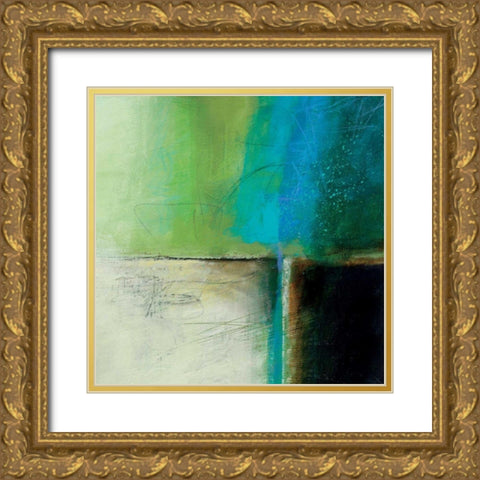 Water Gold Ornate Wood Framed Art Print with Double Matting by Davies, Jane