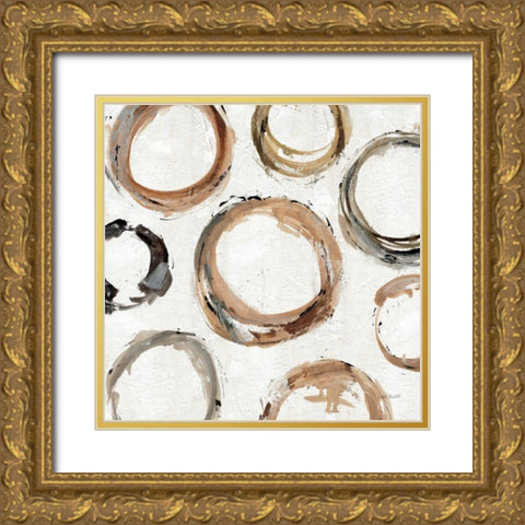 Abstract Balance XI Gold Ornate Wood Framed Art Print with Double Matting by Audit, Lisa