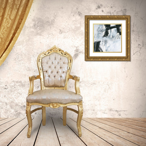 Whats Happening V Gold Ornate Wood Framed Art Print with Double Matting by Davies, Jane
