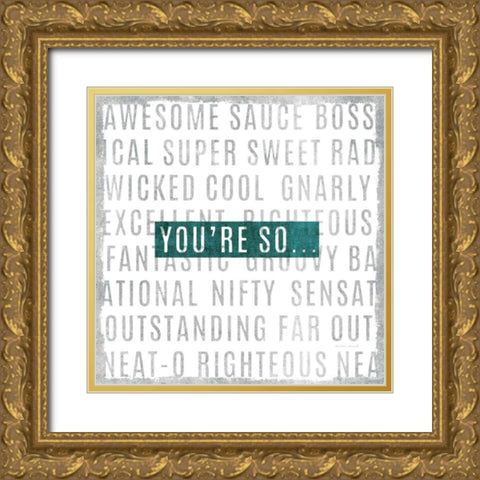 Youre So Gold Ornate Wood Framed Art Print with Double Matting by Mullan, Michael