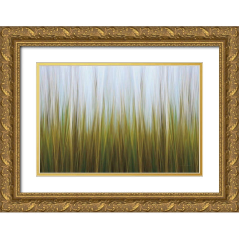 Sea Grass Canvas Gold Ornate Wood Framed Art Print with Double Matting by Gendreau, Katherine