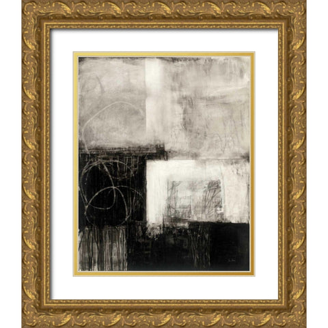 A Wintry Day III Gold Ornate Wood Framed Art Print with Double Matting by Davies, Jane