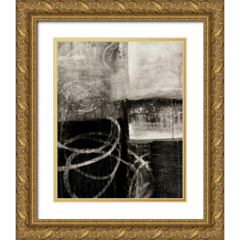A Wintry Day IV Gold Ornate Wood Framed Art Print with Double Matting by Davies, Jane