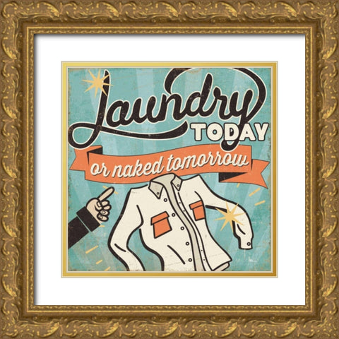 The Cleaners I Gold Ornate Wood Framed Art Print with Double Matting by Pela Studio