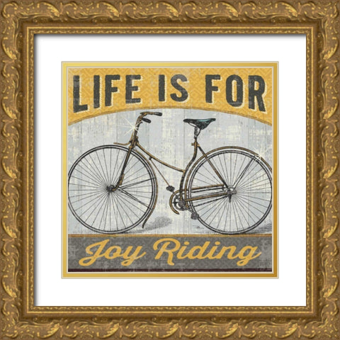 Joy Ride I Gold Ornate Wood Framed Art Print with Double Matting by Pela Studio