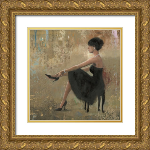 Grand Evening Square Gold Ornate Wood Framed Art Print with Double Matting by Sullivan, Myles