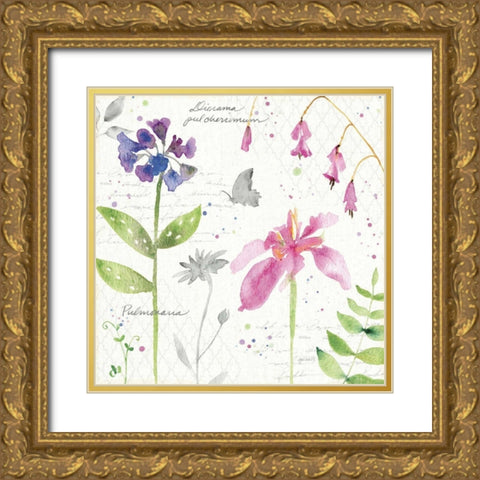 Soft Nature IV Gold Ornate Wood Framed Art Print with Double Matting by Tavoletti, Anne