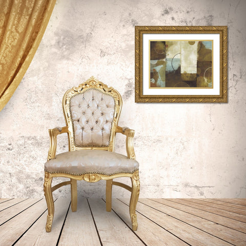 April Showers I Gold Ornate Wood Framed Art Print with Double Matting by Mullan, Michael