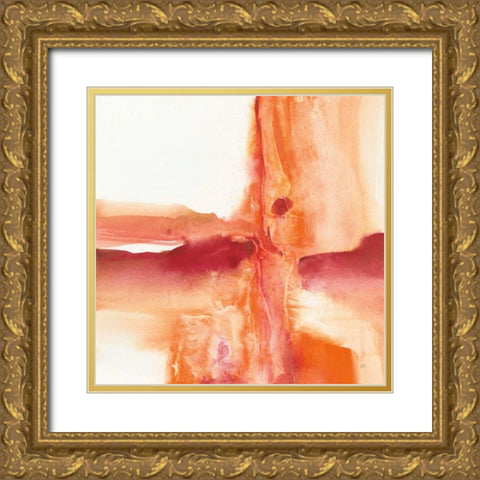 Inner Glow III Gold Ornate Wood Framed Art Print with Double Matting by Paschke, Chris