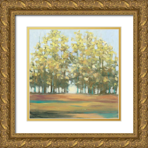 Aspen Grove I Gold Ornate Wood Framed Art Print with Double Matting by Purinton, Julia