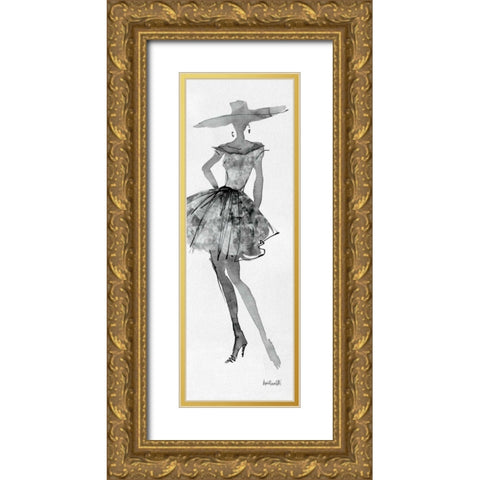 Fashion Sketchbook V Gold Ornate Wood Framed Art Print with Double Matting by Tavoletti, Anne