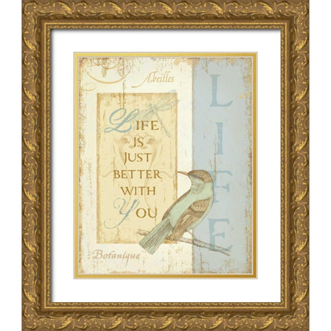 Secret Garden II Gold Ornate Wood Framed Art Print with Double Matting by Brissonnet, Daphne