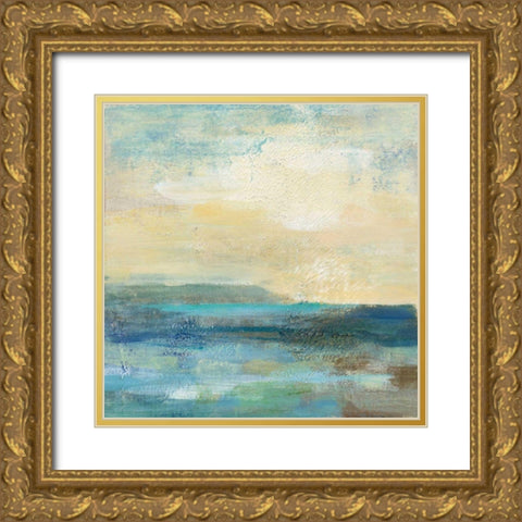 Sunset Beach I Gold Ornate Wood Framed Art Print with Double Matting by Vassileva, Silvia