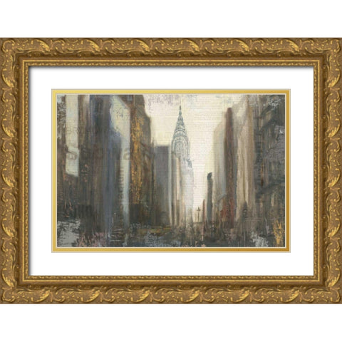 Urban Movement I NY Neutral Crop Gold Ornate Wood Framed Art Print with Double Matting by Sullivan, Myles