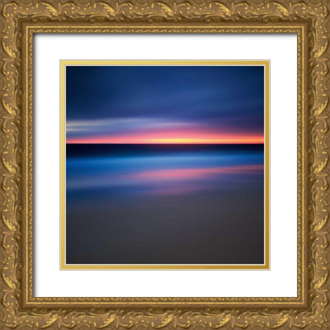 Afterburn Gold Ornate Wood Framed Art Print with Double Matting by Gendreau, Katherine