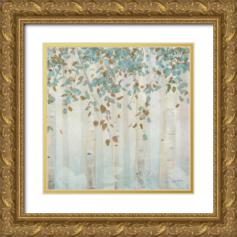 Dream Forest Square II Gold Ornate Wood Framed Art Print with Double Matting by Wiens, James