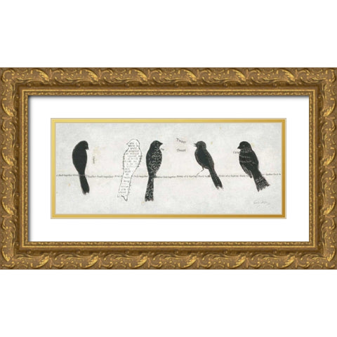 Catching Up II Gold Ornate Wood Framed Art Print with Double Matting by Adams, Emily