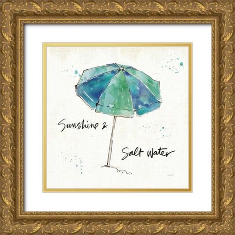 Beach Divas IX Gold Ornate Wood Framed Art Print with Double Matting by Tavoletti, Anne