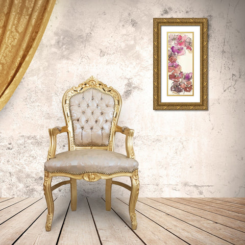 Passion Poppy Panel I Gold Ornate Wood Framed Art Print with Double Matting by Paschke, Chris