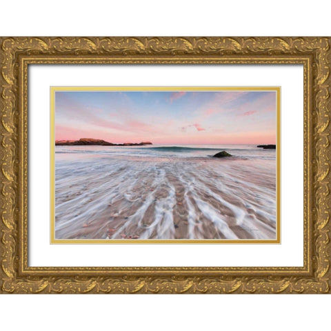 Evening Glow Gold Ornate Wood Framed Art Print with Double Matting by Gendreau, Katherine