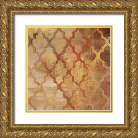 Gilded Rocking Moroccan Gold Ornate Wood Framed Art Print with Double Matting by Hristova, Albena
