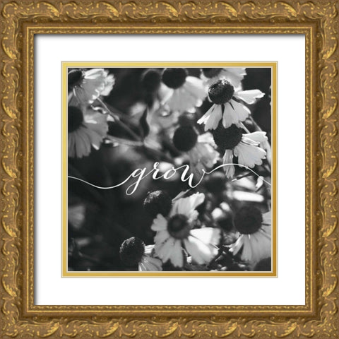 Grow Gold Ornate Wood Framed Art Print with Double Matting by Marshall, Laura