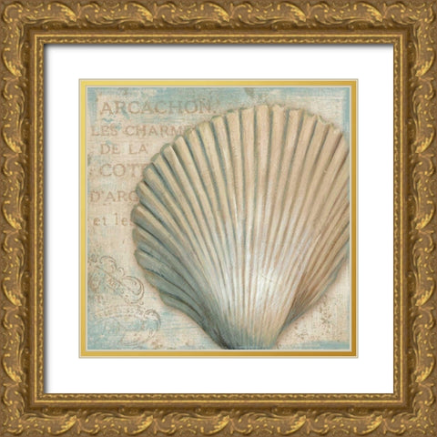 A la Plage IV Gold Ornate Wood Framed Art Print with Double Matting by Brissonnet, Daphne