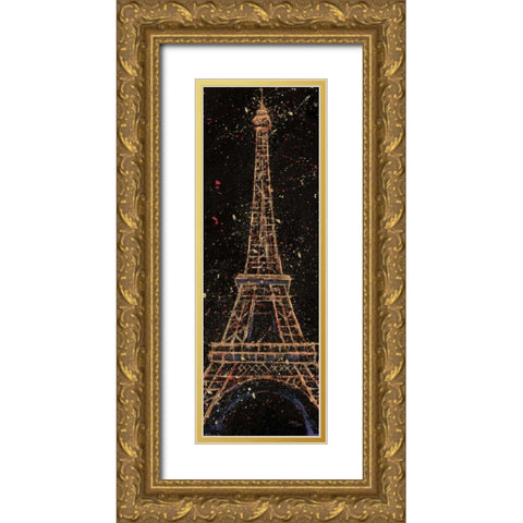Cities at Night I Gold Ornate Wood Framed Art Print with Double Matting by Wellington Studio