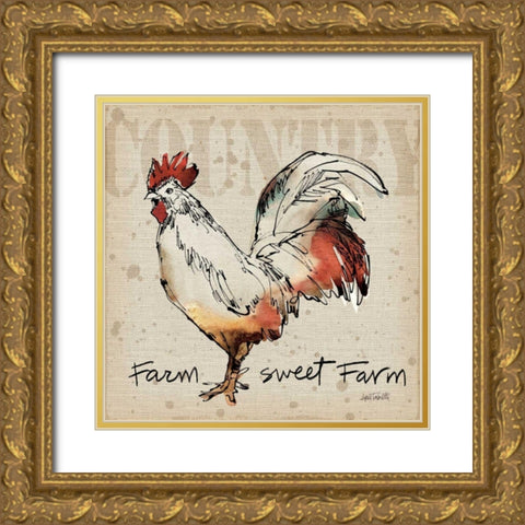 Farm Life V Gold Ornate Wood Framed Art Print with Double Matting by Tavoletti, Anne