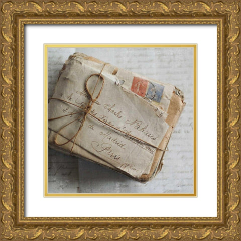 Love Letters II Gold Ornate Wood Framed Art Print with Double Matting by Schlabach, Sue