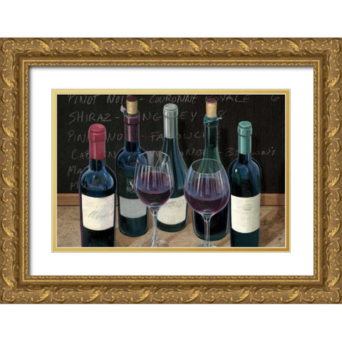 Wine Spirit I Gold Ornate Wood Framed Art Print with Double Matting by Wiens, James