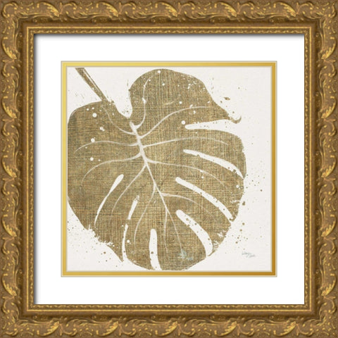 Old Leaves III Gold Ornate Wood Framed Art Print with Double Matting by Studio, Wellington