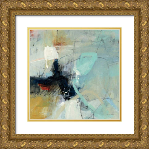 Apex I Gold Ornate Wood Framed Art Print with Double Matting by Anderson, CJ