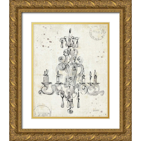 Museum Sketches II Gold Ornate Wood Framed Art Print with Double Matting by Tavoletti, Anne