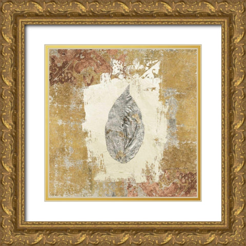 Gilded Leaf III  Gold Ornate Wood Framed Art Print with Double Matting by Tillmon, Avery