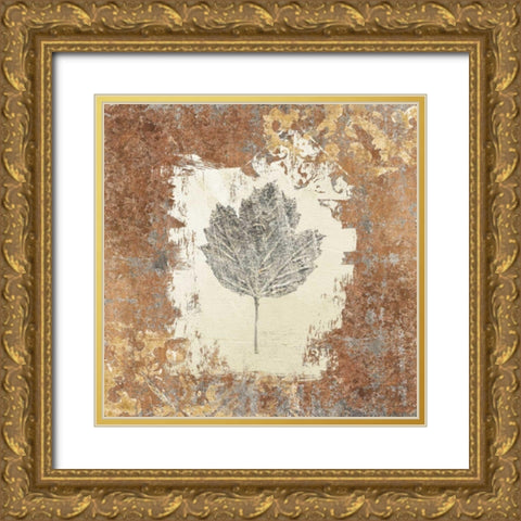 Gilded Leaf V  Gold Ornate Wood Framed Art Print with Double Matting by Tillmon, Avery