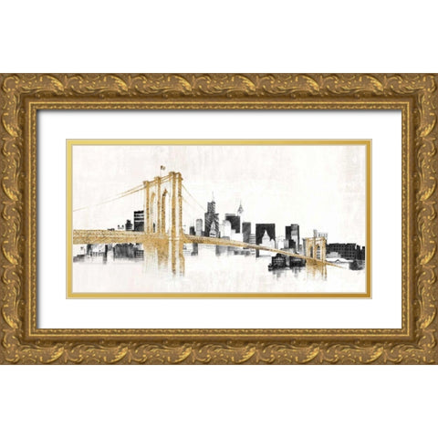 Skyline Crossing  Gold Ornate Wood Framed Art Print with Double Matting by Tillmon, Avery