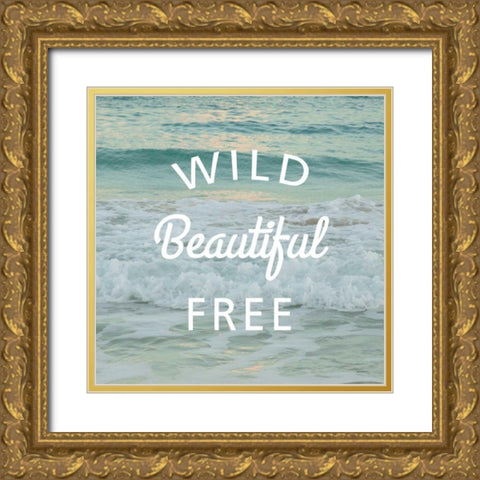 Sea Inspiration V v2 Gold Ornate Wood Framed Art Print with Double Matting by Schlabach, Sue