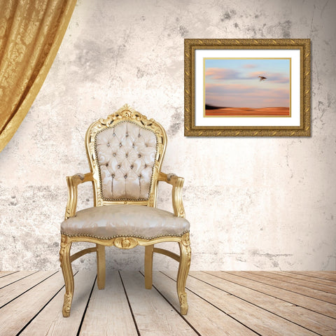 Flight Gold Ornate Wood Framed Art Print with Double Matting by Gendreau, Katherine