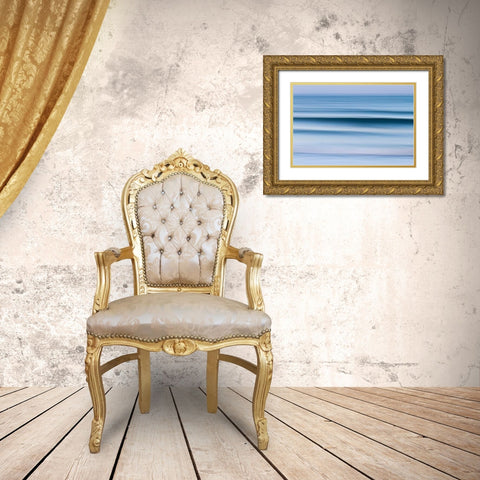 Evening Waves Gold Ornate Wood Framed Art Print with Double Matting by Gendreau, Katherine