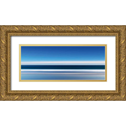 Lucy Vincent Waves Gold Ornate Wood Framed Art Print with Double Matting by Gendreau, Katherine