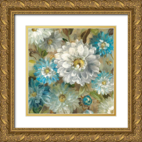 Secret Garden I Gold Ornate Wood Framed Art Print with Double Matting by Nai, Danhui