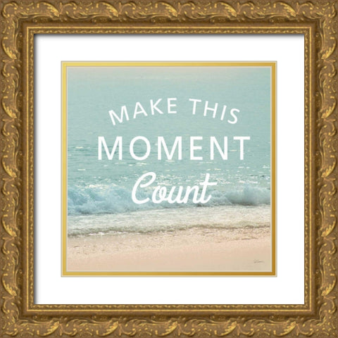 Sea Inspiration IV V2 Gold Ornate Wood Framed Art Print with Double Matting by Schlabach Sue